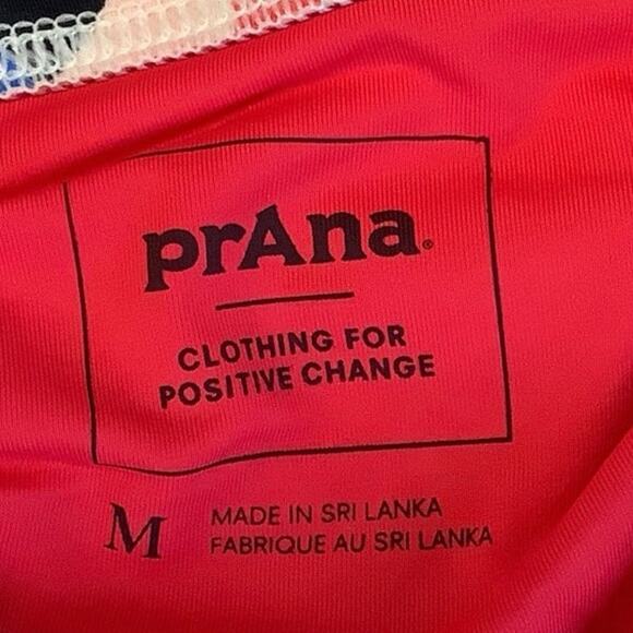 prAna Size M Pink Tropics Aurelia Swim Bikini Bottom High Waisted Swimwear Q5-3 - Picture 4 of 9